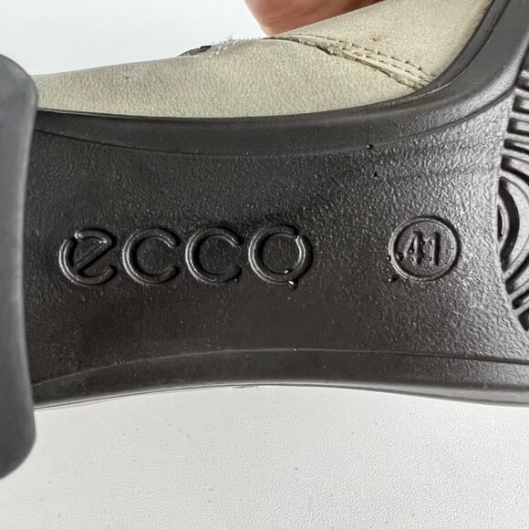 ECCO Womens Touch Mid Bootie Gray Leather Comfort Ankle Boot size 41 US 10 10.5 - Picture 14 of 16